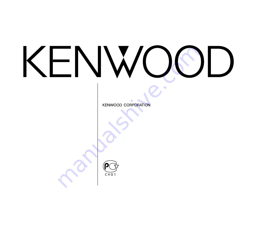 Kenwood KRC-26 Instruction Manual Download Page 1