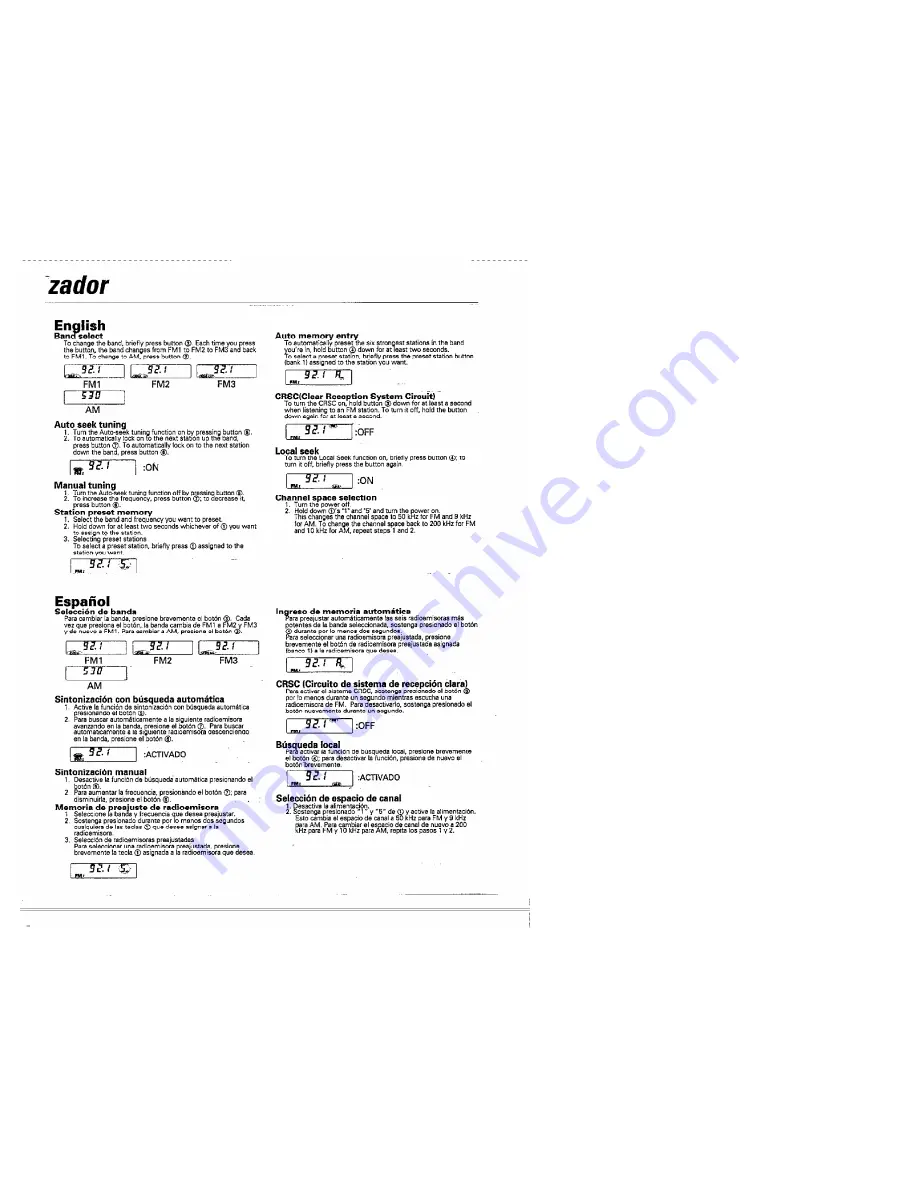 Kenwood KRC-280 Instruction Manual Download Page 13