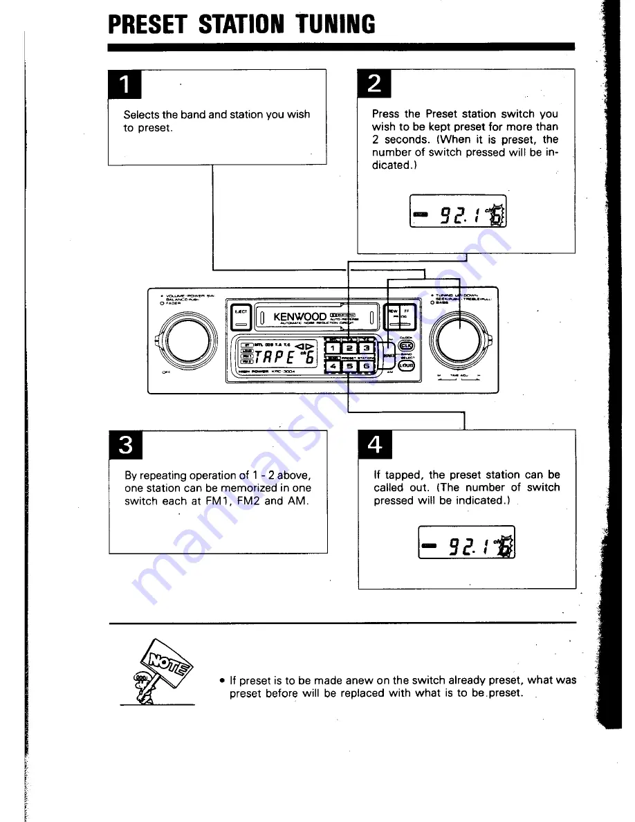 Kenwood KRC-3004 Instruction Manual Download Page 8