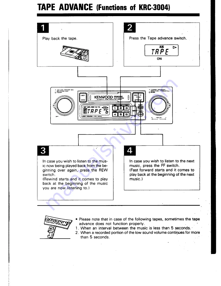 Kenwood KRC-3004 Скачать руководство пользователя страница 11