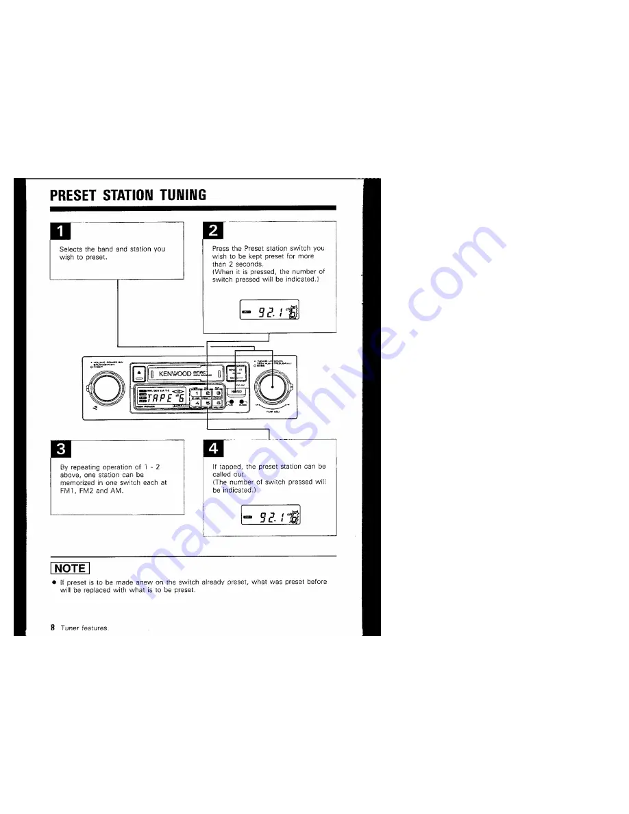 Kenwood KRC-3005 Instruction Manual Download Page 8