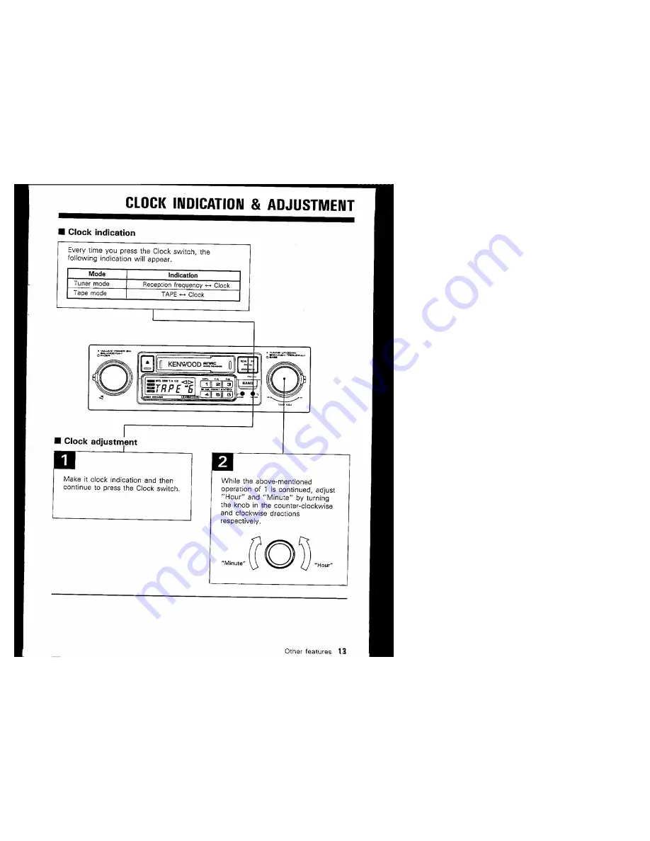 Kenwood KRC-3005 Instruction Manual Download Page 13