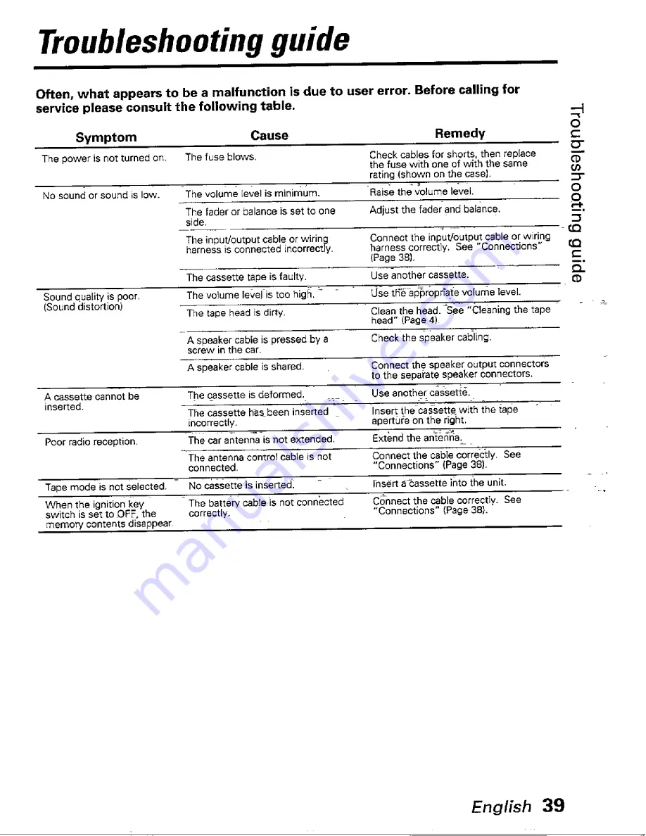 Kenwood KRC-301 Instruction Manual Download Page 39