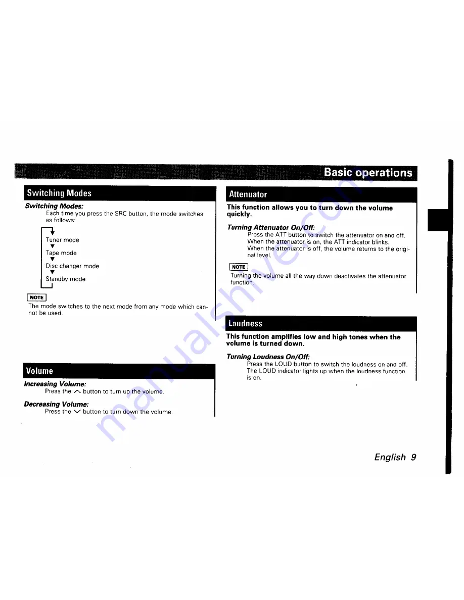 Kenwood KRC-302 Instruction Manual Download Page 9