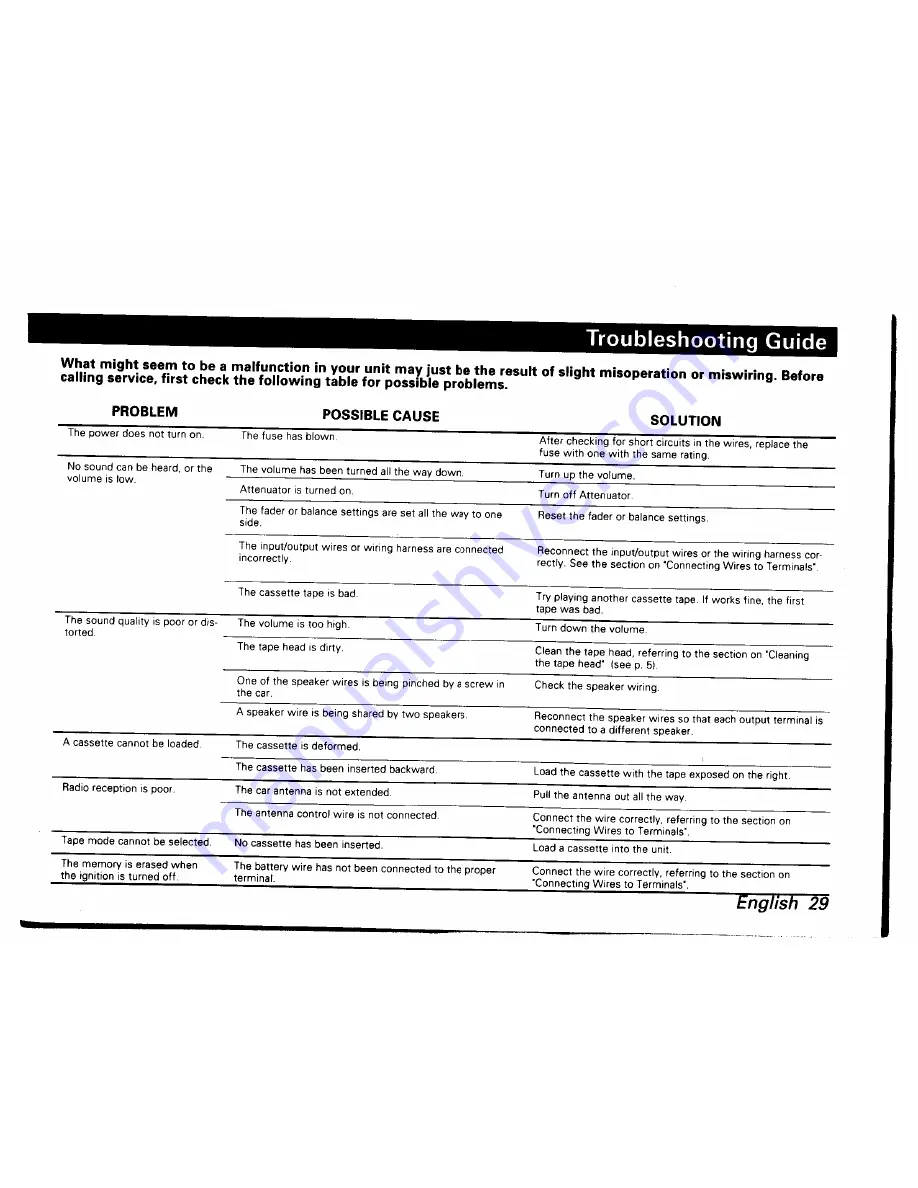 Kenwood KRC-302 Instruction Manual Download Page 29