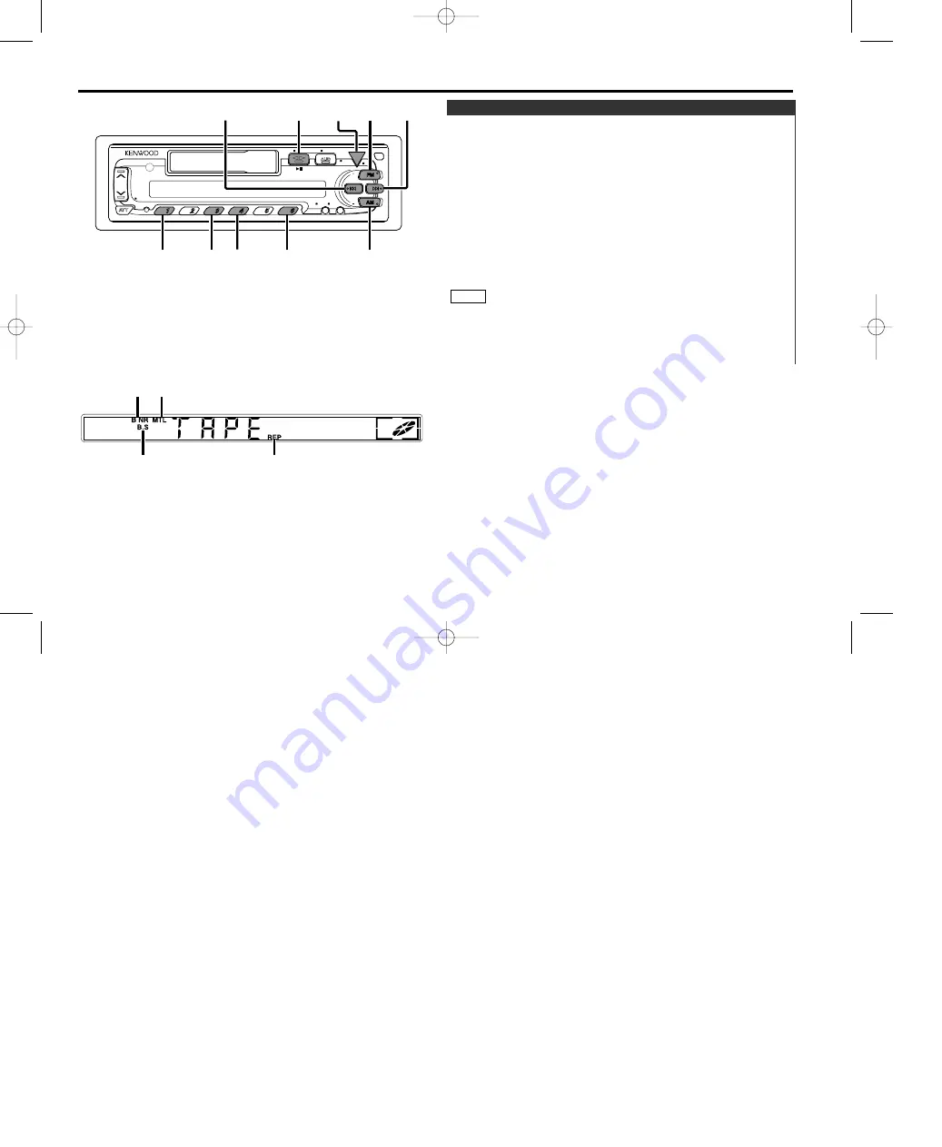 Kenwood KRC-308S Instruction Manual Download Page 11