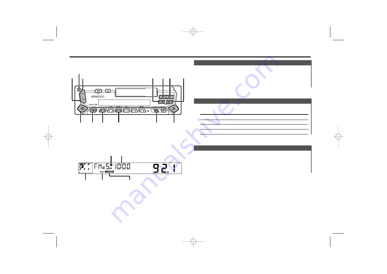 Kenwood KRC-366 Instruction Manual Download Page 5