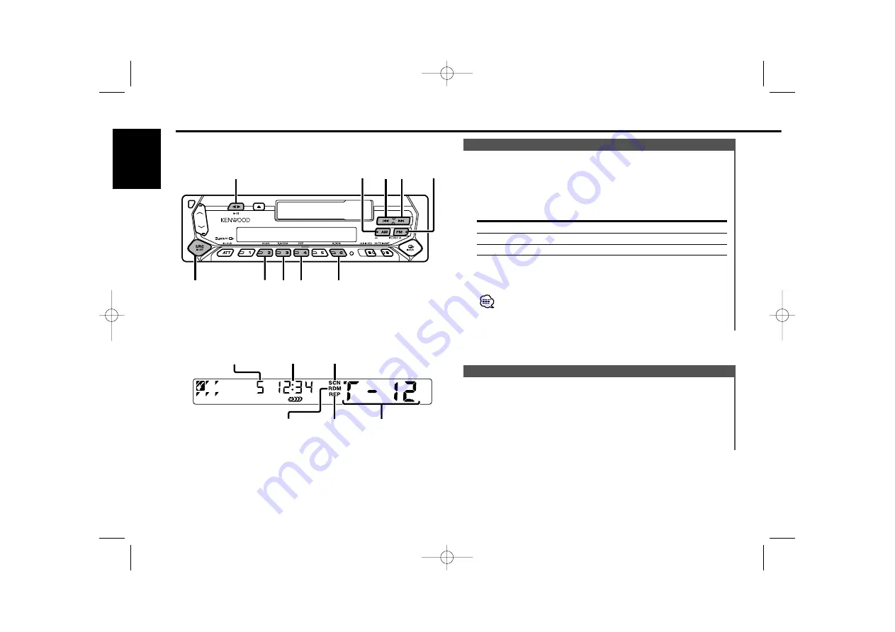 Kenwood KRC-366 Instruction Manual Download Page 12