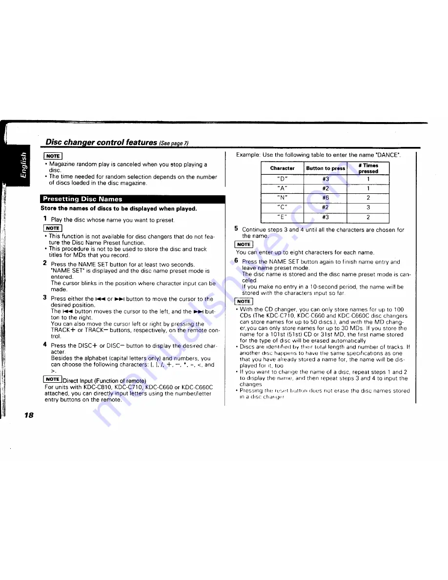 Kenwood KRC-403 Instruction Manual Download Page 18