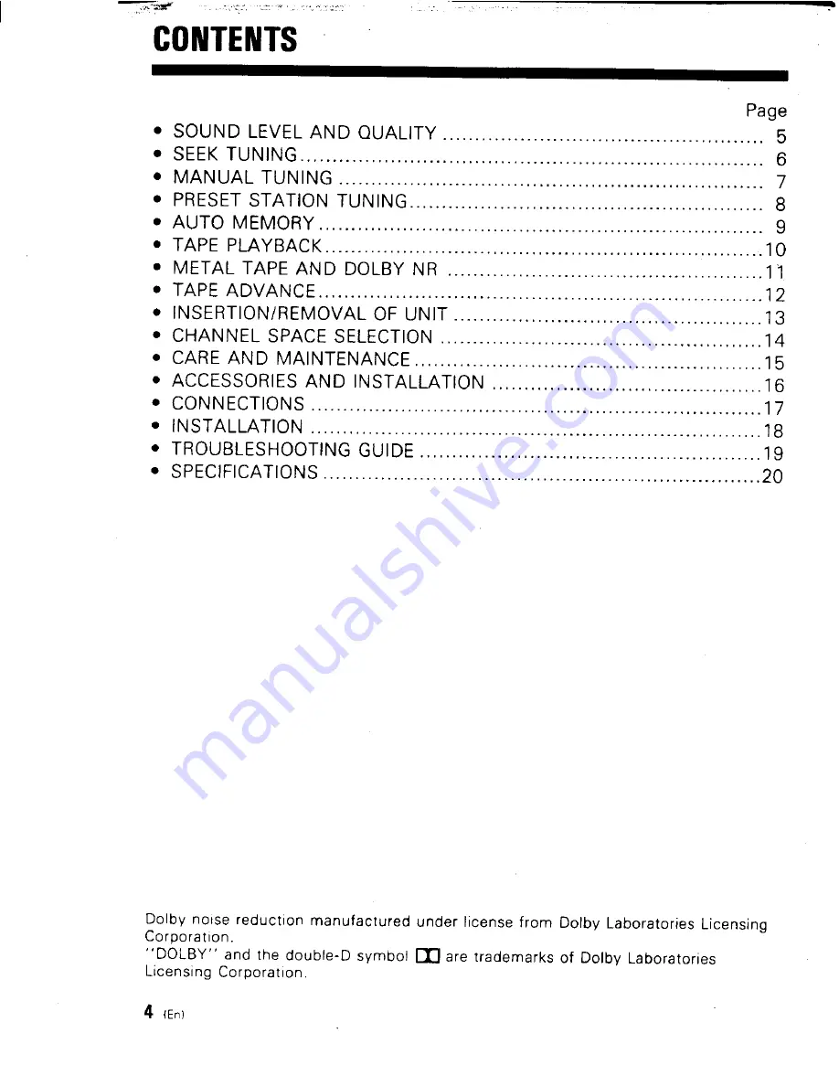 Kenwood KRC-430 Instruction Manual Download Page 4