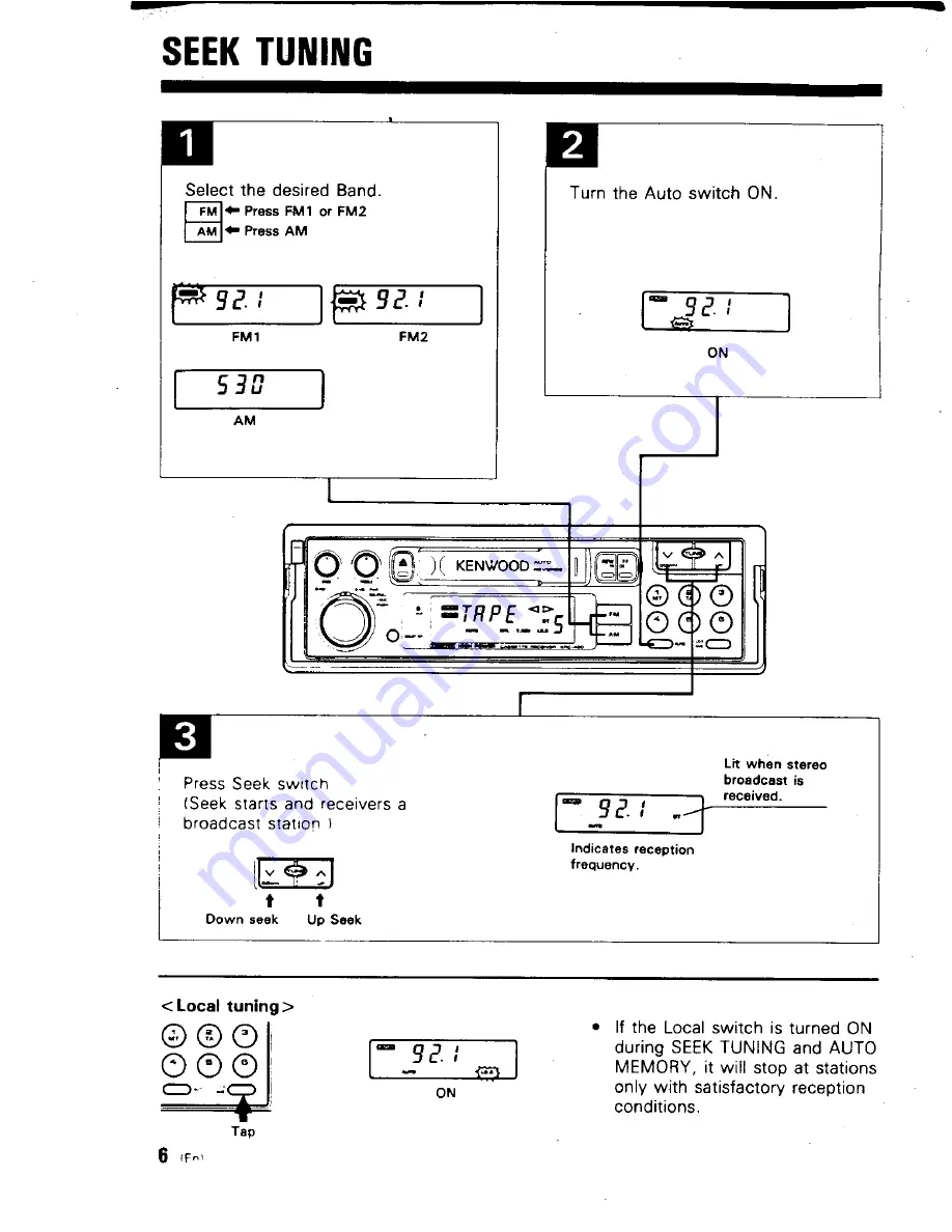 Kenwood KRC-430 Instruction Manual Download Page 6