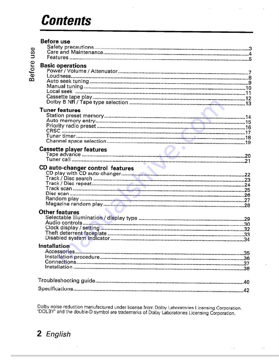 Kenwood KRC-480 Instruction Manual Download Page 2