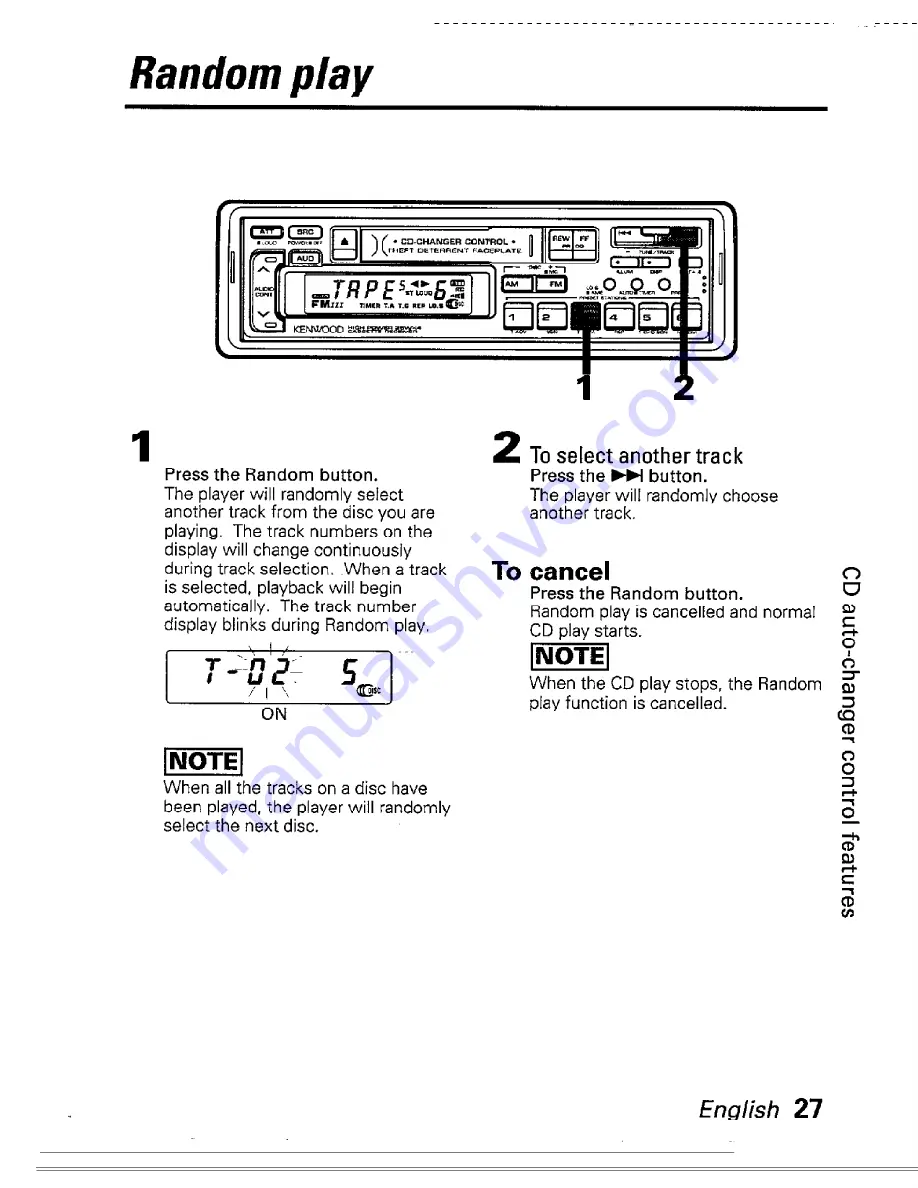 Kenwood KRC-480 Скачать руководство пользователя страница 27