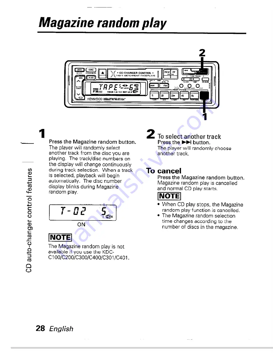 Kenwood KRC-480 Скачать руководство пользователя страница 28