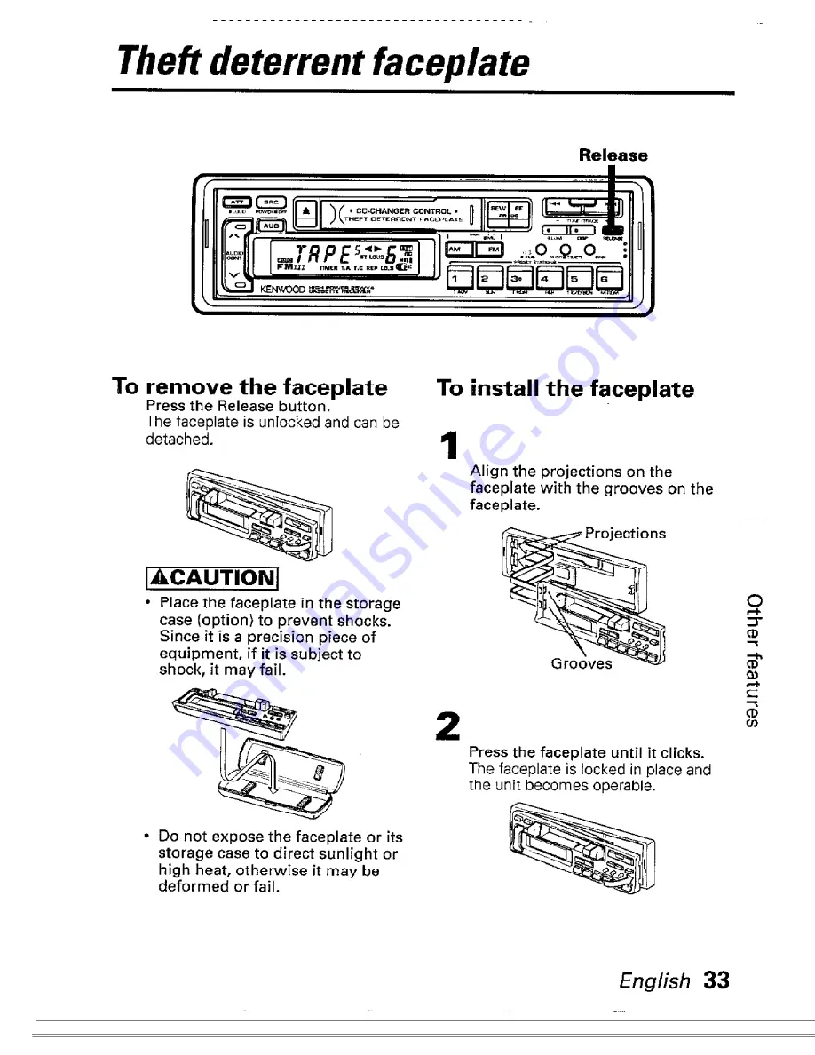 Kenwood KRC-480 Скачать руководство пользователя страница 33