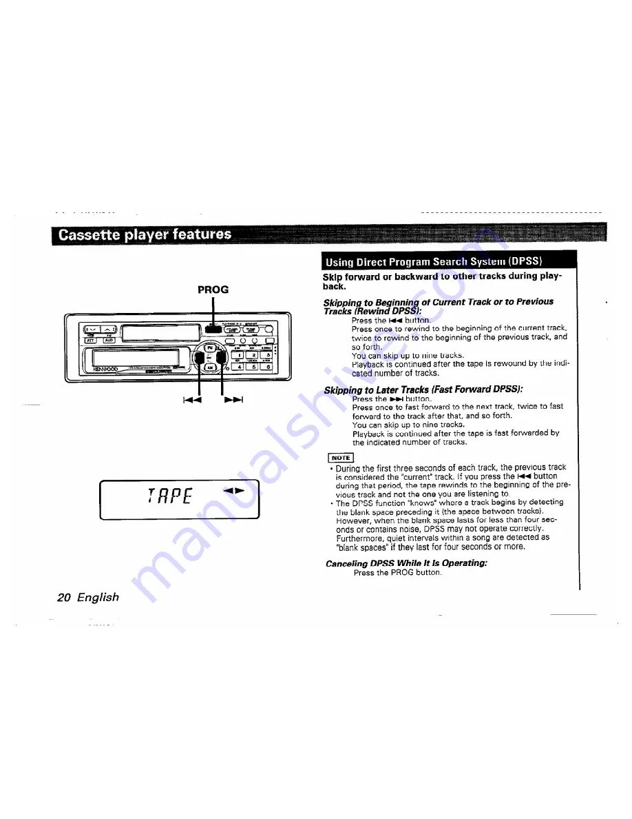 Kenwood KRC-502 Instruction Manual Download Page 20