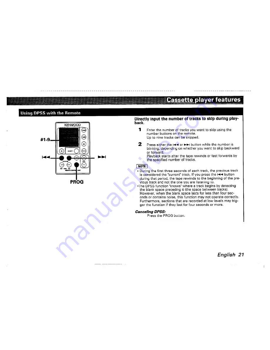 Kenwood KRC-502 Instruction Manual Download Page 21