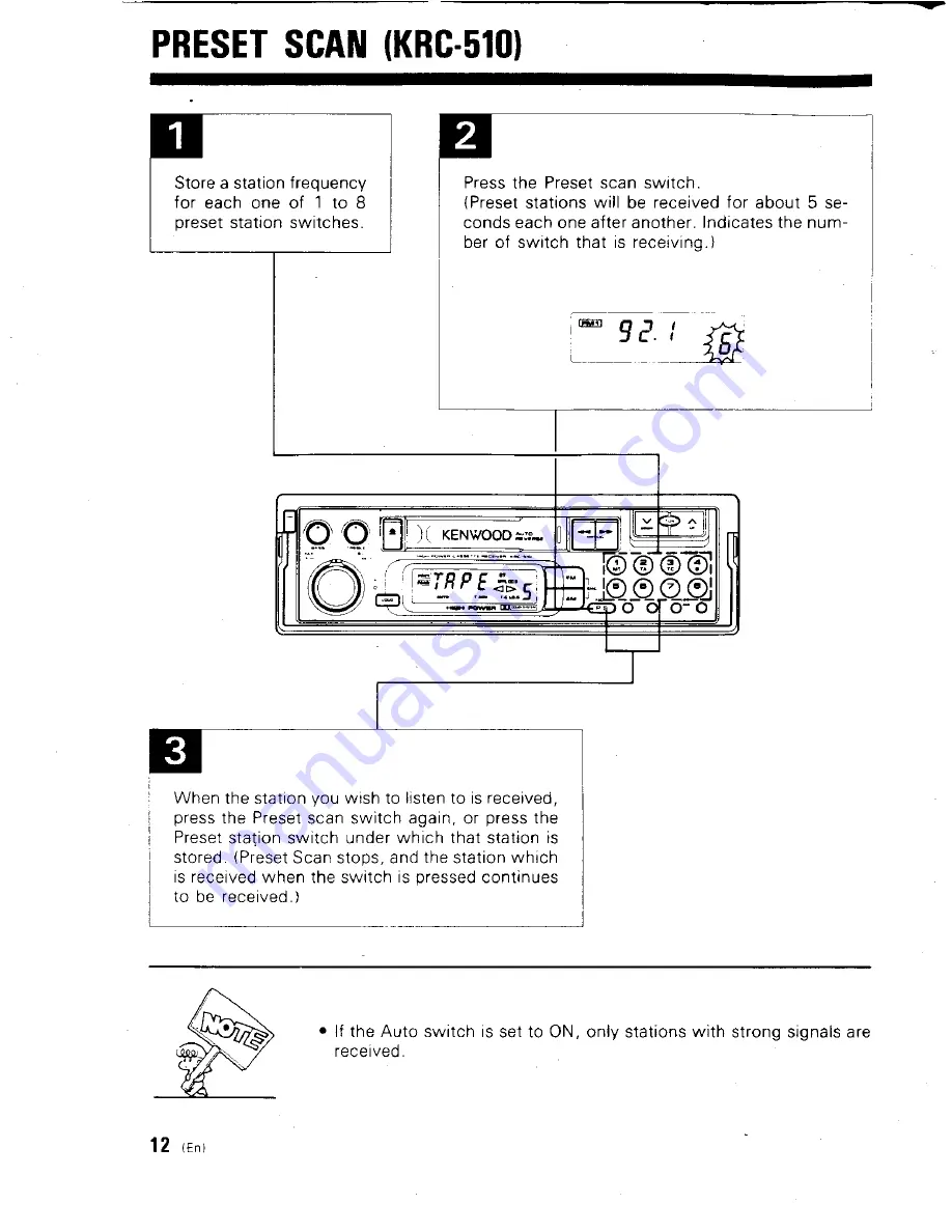 Kenwood KRC-510 Скачать руководство пользователя страница 12