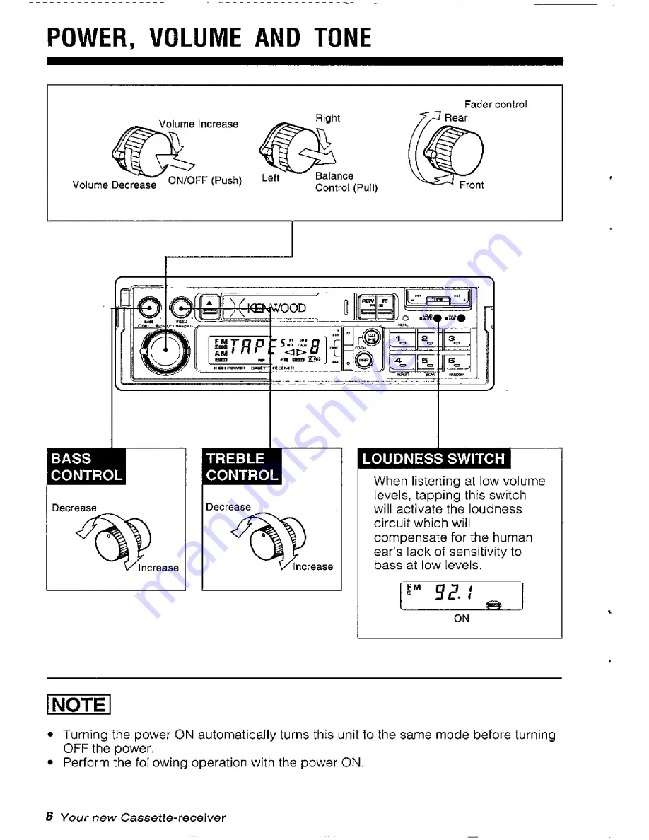 Kenwood KRC-540 Instruction Manual Download Page 6