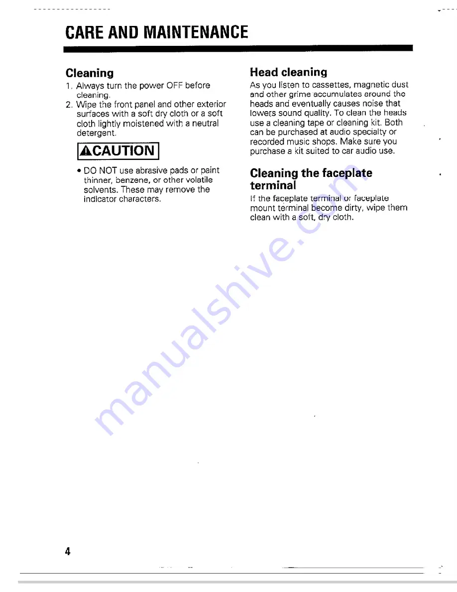 Kenwood KRC-560 Instruction Manual Download Page 4