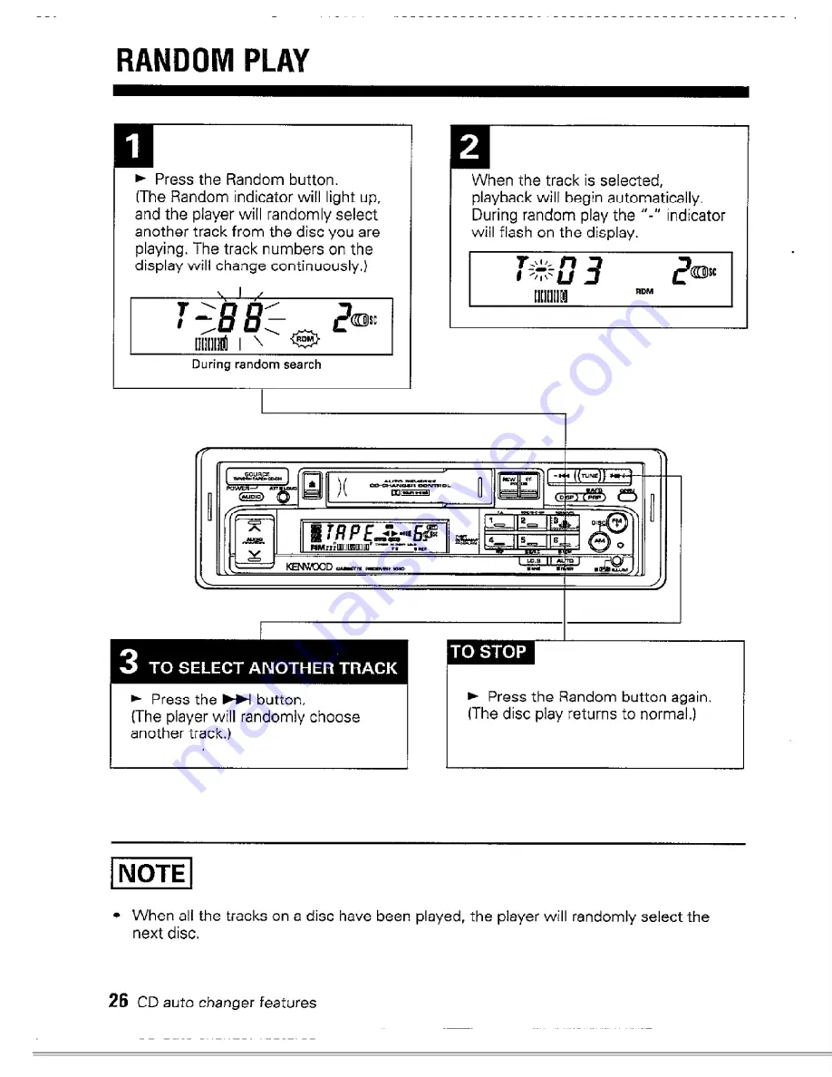 Kenwood KRC-560 Instruction Manual Download Page 26