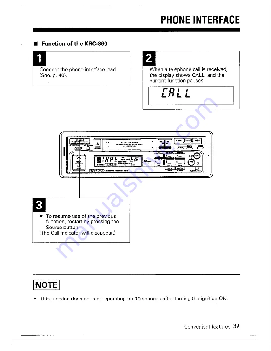 Kenwood KRC-560 Instruction Manual Download Page 37