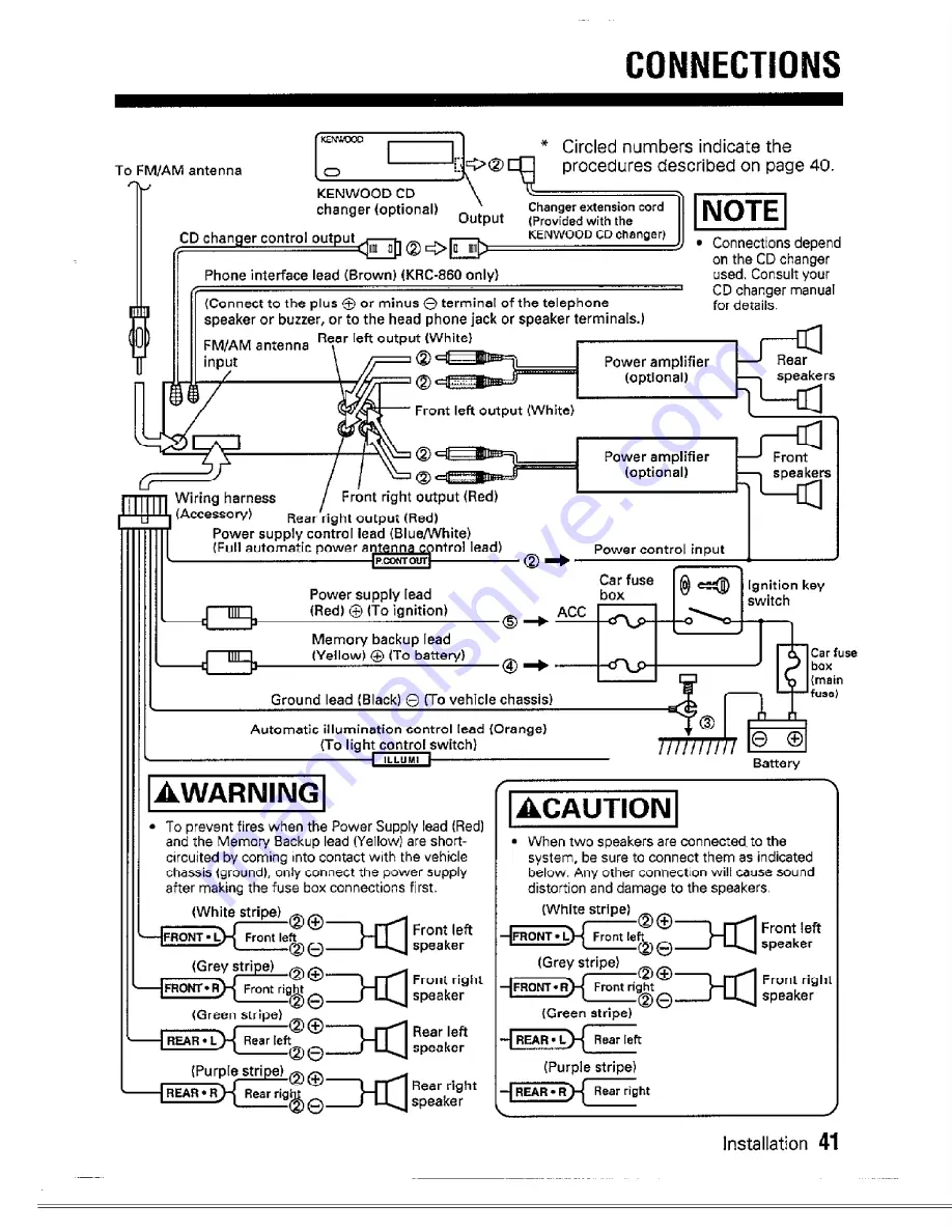 Kenwood KRC-560 Instruction Manual Download Page 41