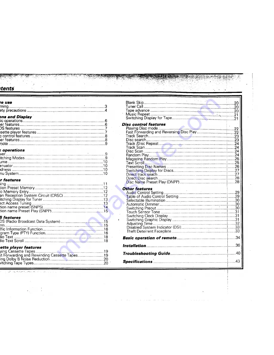 Kenwood KRC-605 Instruction Manual Download Page 2