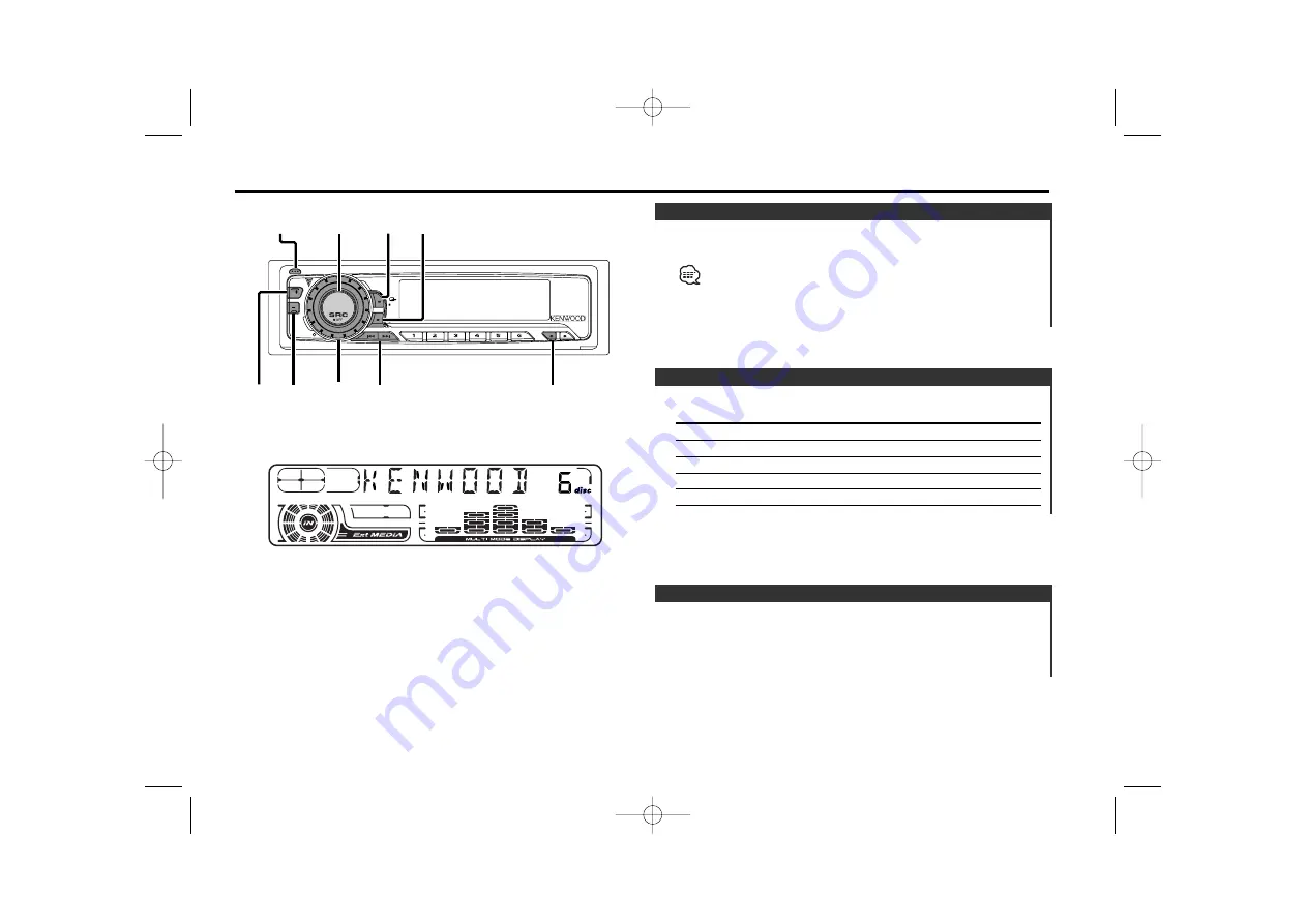 Kenwood KRC-669 Instruction Manual Download Page 5