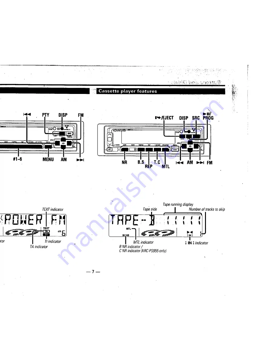 Kenwood KRC-705 Instruction Manual Download Page 7