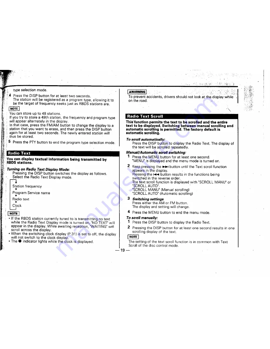 Kenwood KRC-705 Instruction Manual Download Page 19