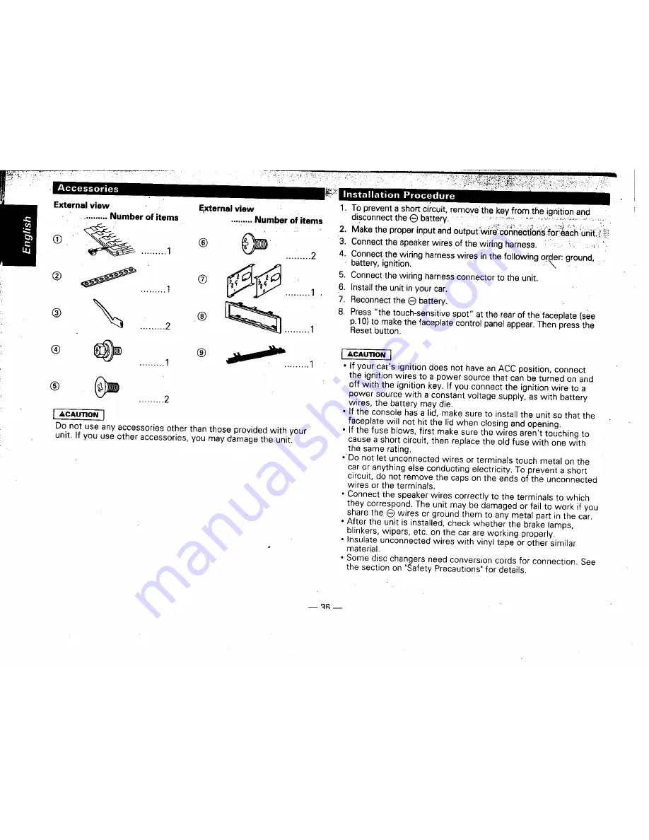 Kenwood KRC-705 Instruction Manual Download Page 36