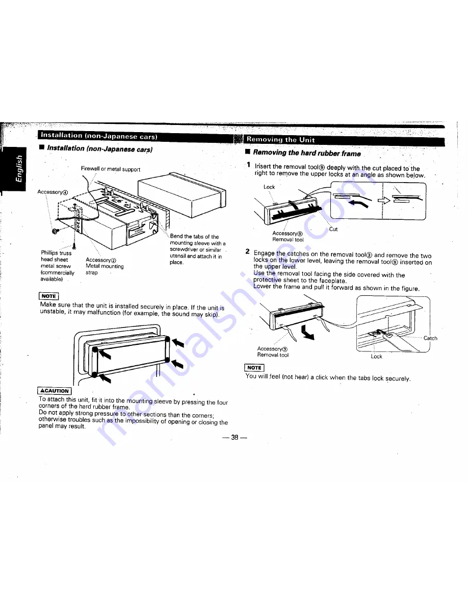 Kenwood KRC-705 Instruction Manual Download Page 38