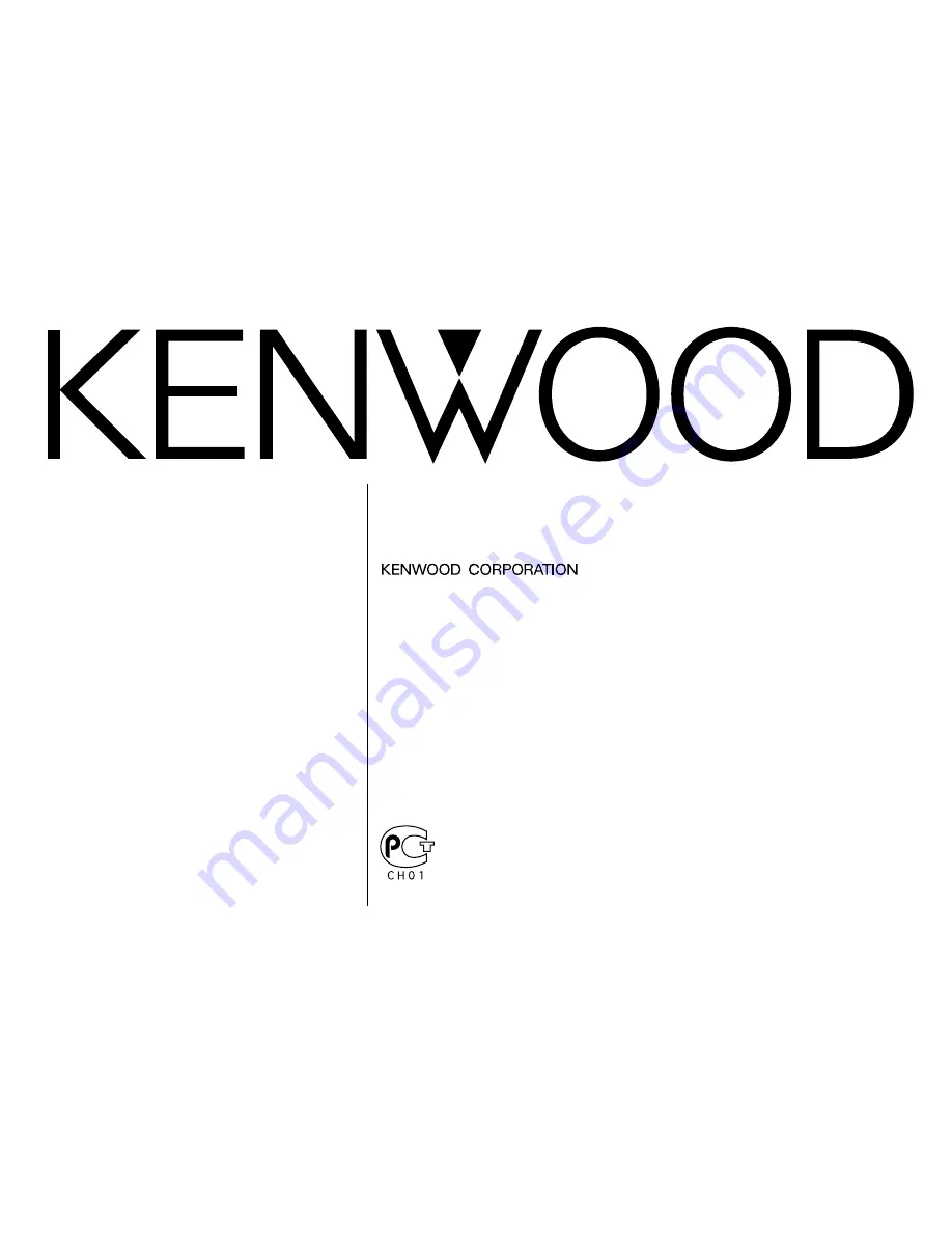 Kenwood KRC-779R Instruction Manual Download Page 1