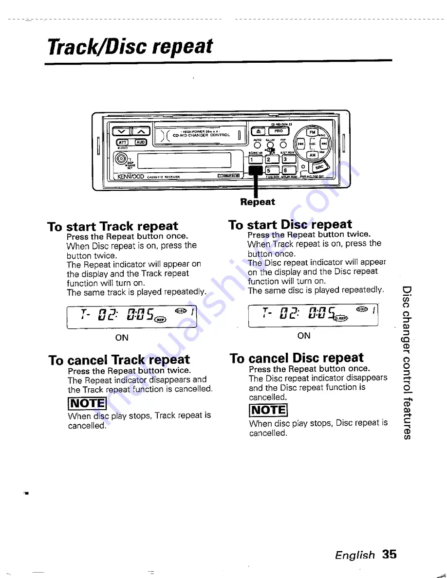 Kenwood KRC-801 Скачать руководство пользователя страница 35