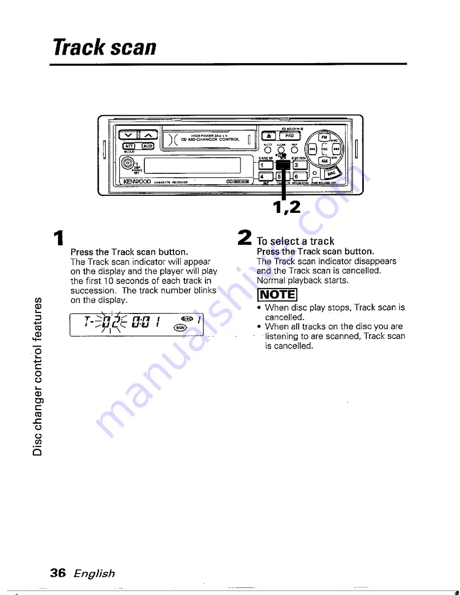 Kenwood KRC-801 Instruction Manual Download Page 36