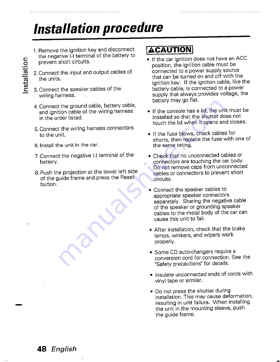 Kenwood KRC-801 Instruction Manual Download Page 48