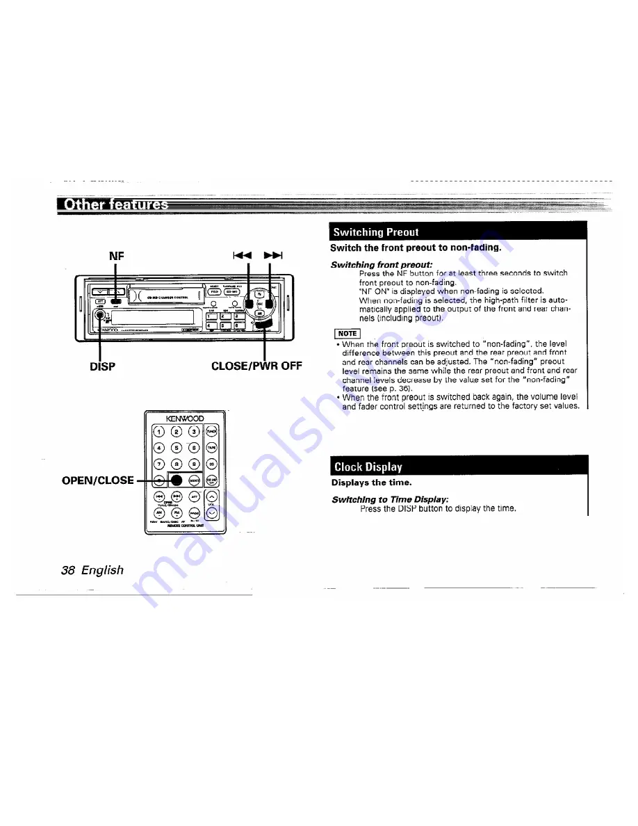 Kenwood KRC-802 Instruction Manual Download Page 38