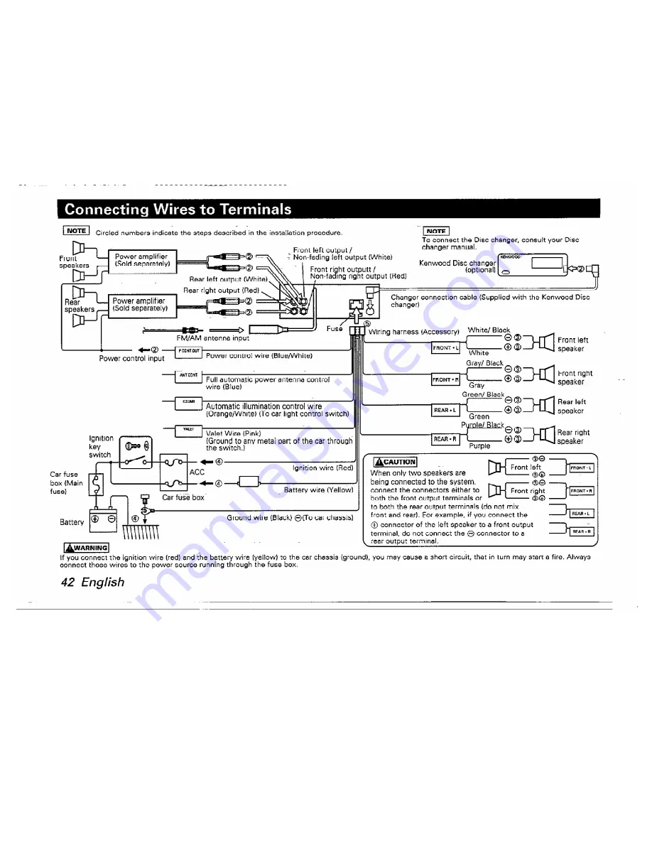 Kenwood KRC-802 Instruction Manual Download Page 42