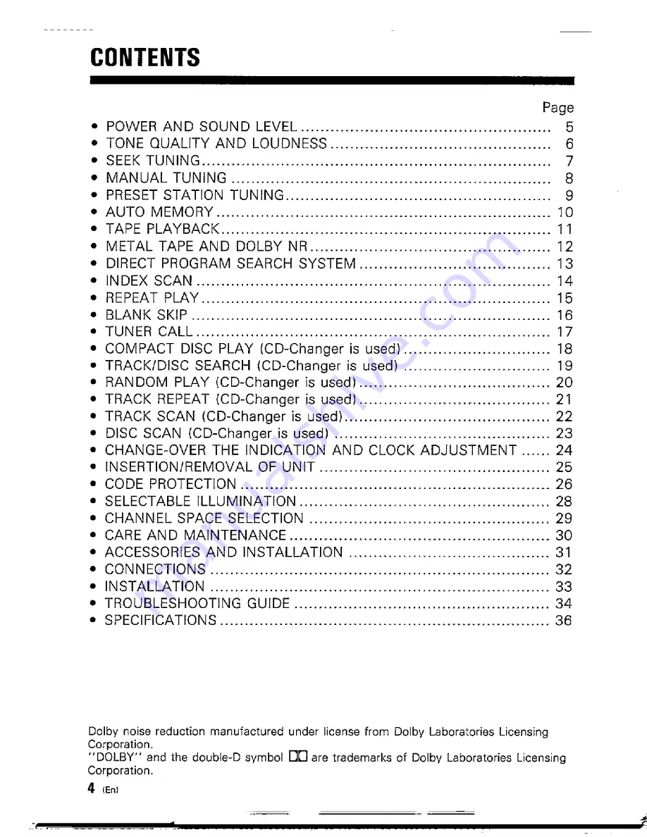 Kenwood KRC-830 Instruction Manual Download Page 4