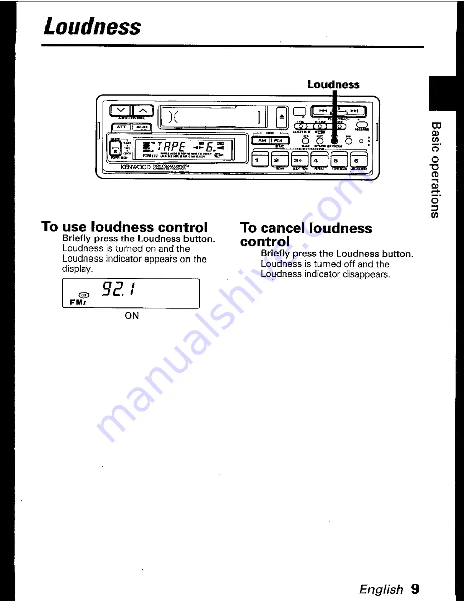 Kenwood KRC-880 Скачать руководство пользователя страница 9