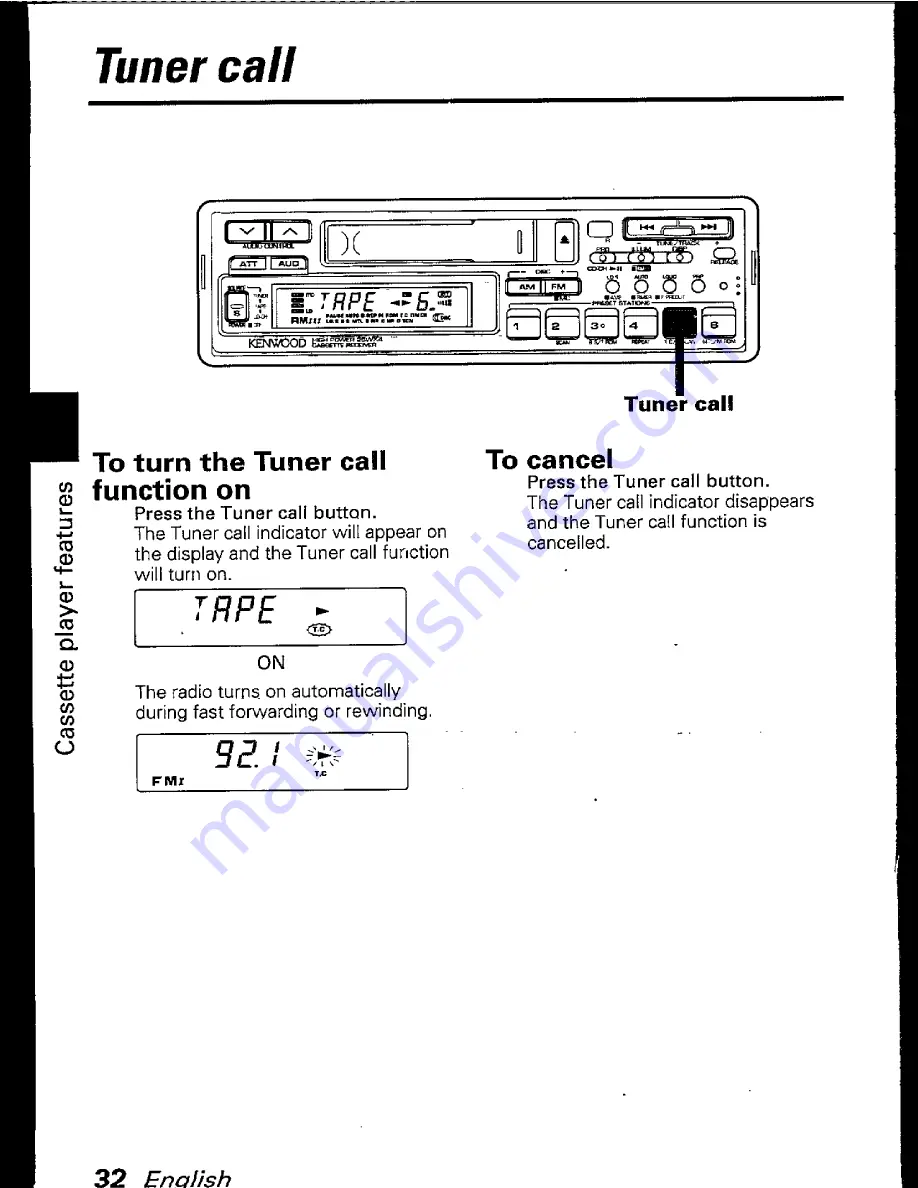 Kenwood KRC-880 Instruction Manual Download Page 32