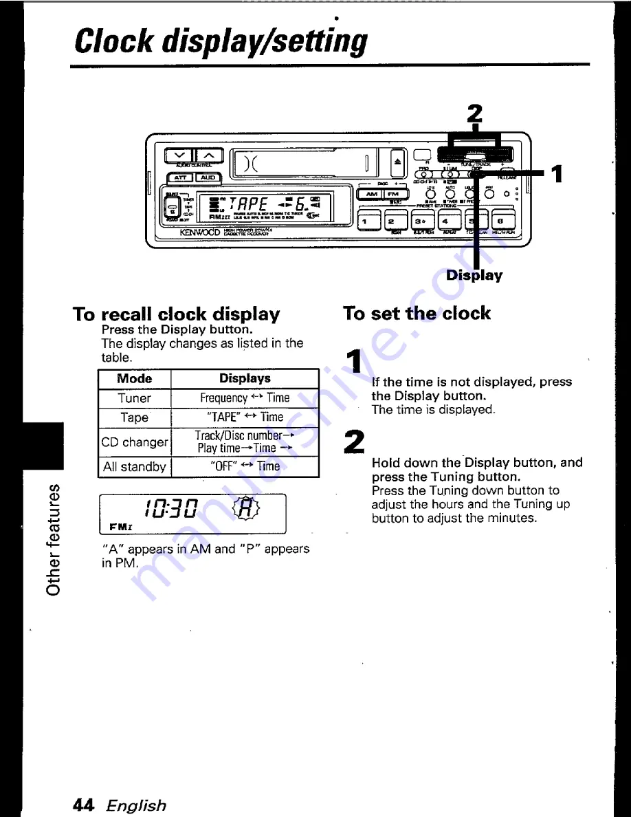 Kenwood KRC-880 Instruction Manual Download Page 44