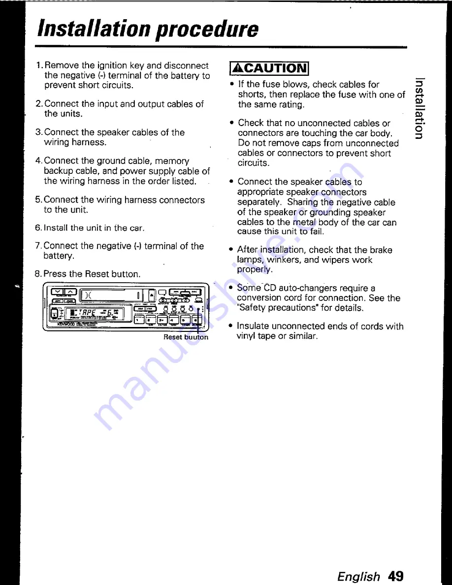 Kenwood KRC-880 Instruction Manual Download Page 49