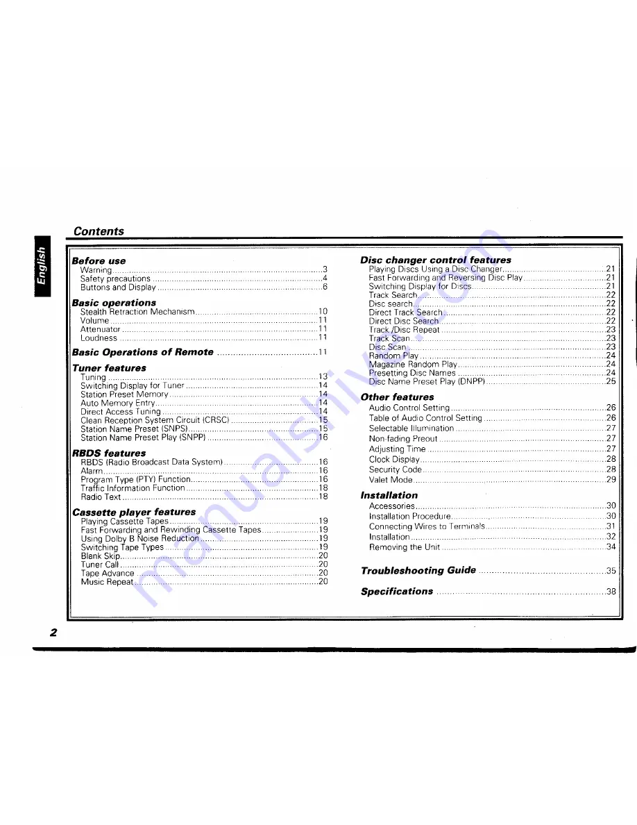 Kenwood KRC-903 Instruction Manual Download Page 2