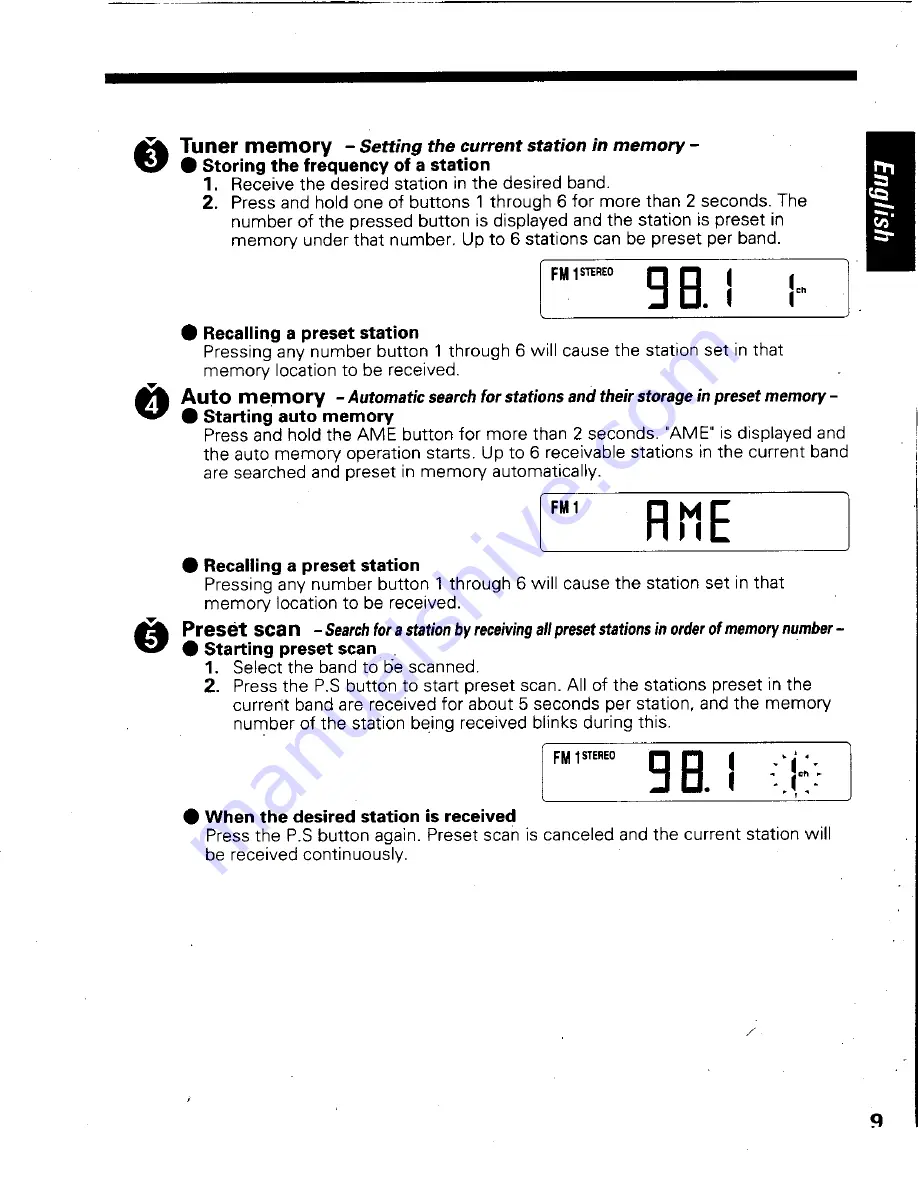 Kenwood KRC-S15 Instruction Manual Download Page 9