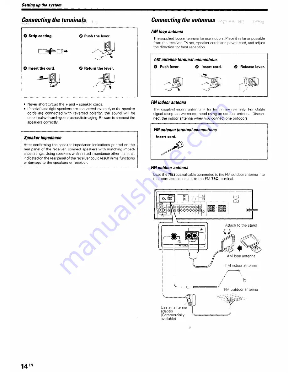 Kenwood KRF-V4060D Instruction Manual Download Page 14