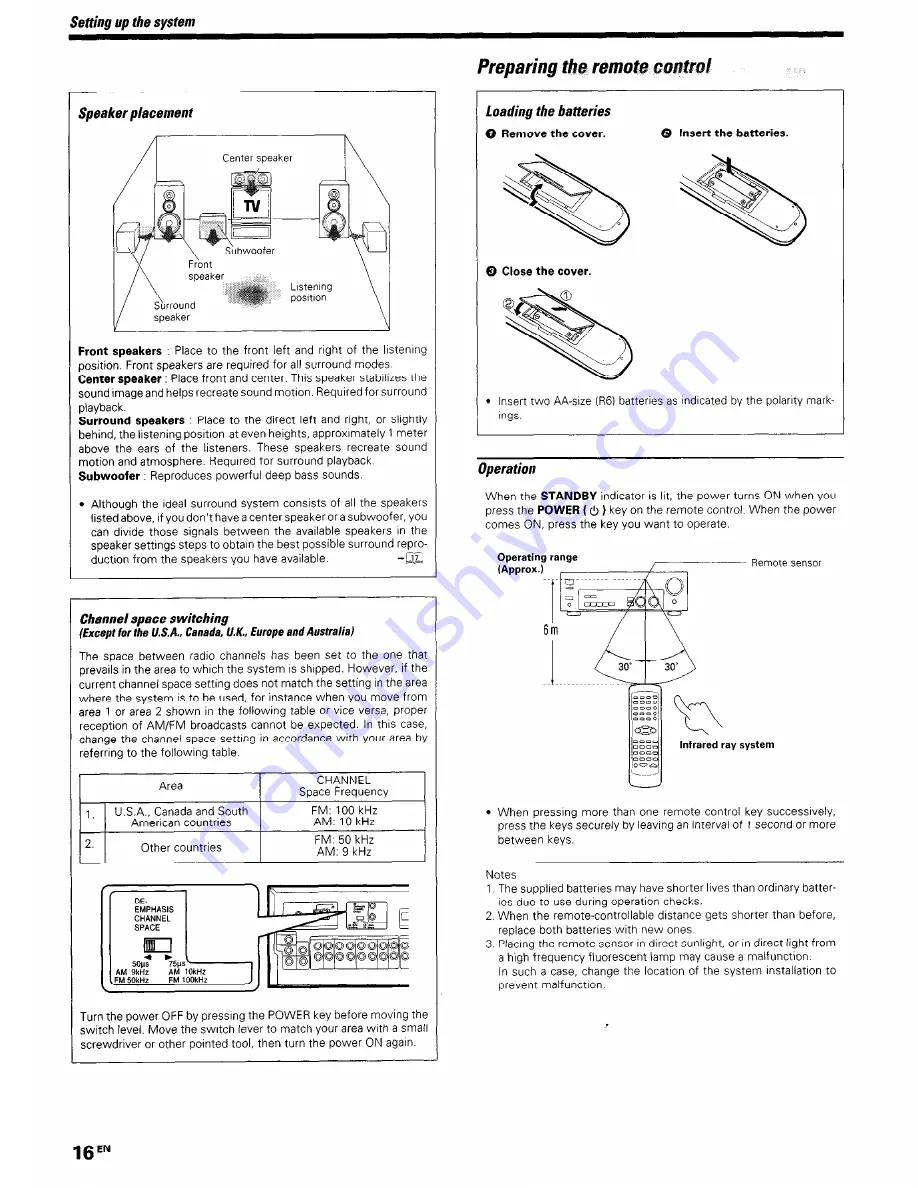 Kenwood KRF-V4060D Instruction Manual Download Page 16