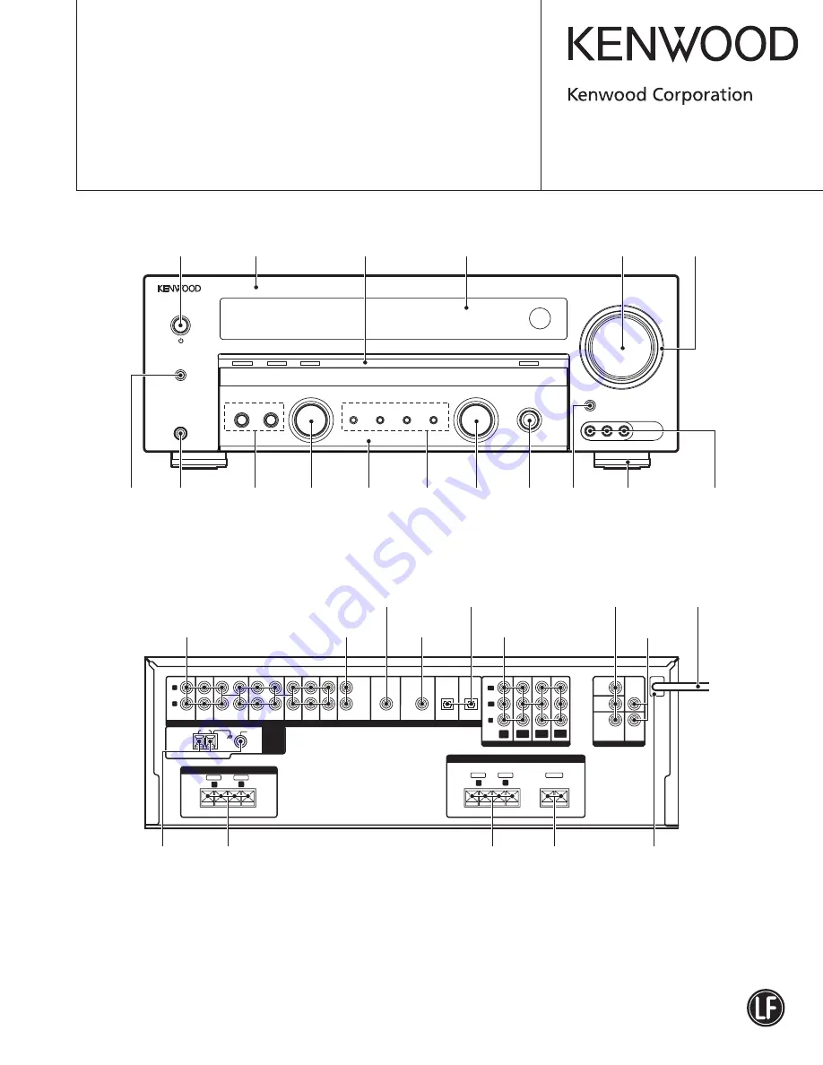 Kenwood KRF-V5200D Service Manual Download Page 1