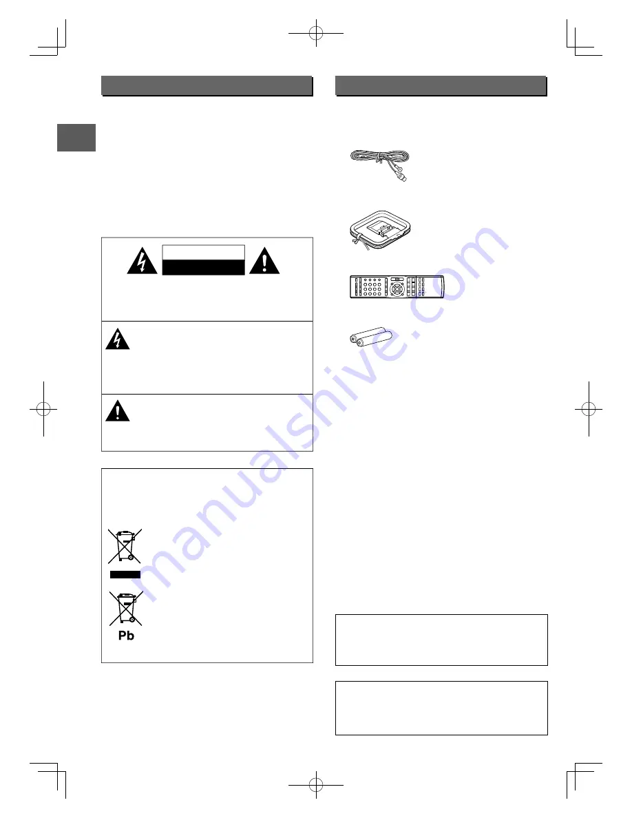 Kenwood KRF-V6400D Instruction Manual Download Page 2